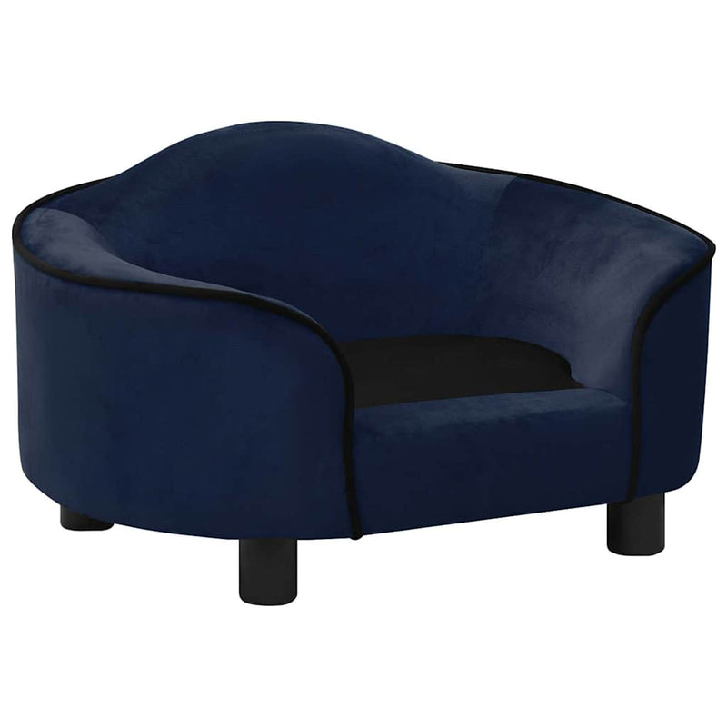 Chargez l'image dans la visionneuse de la galerie, Vidaxl hondenbank 67x47x36 cm pluche blauw