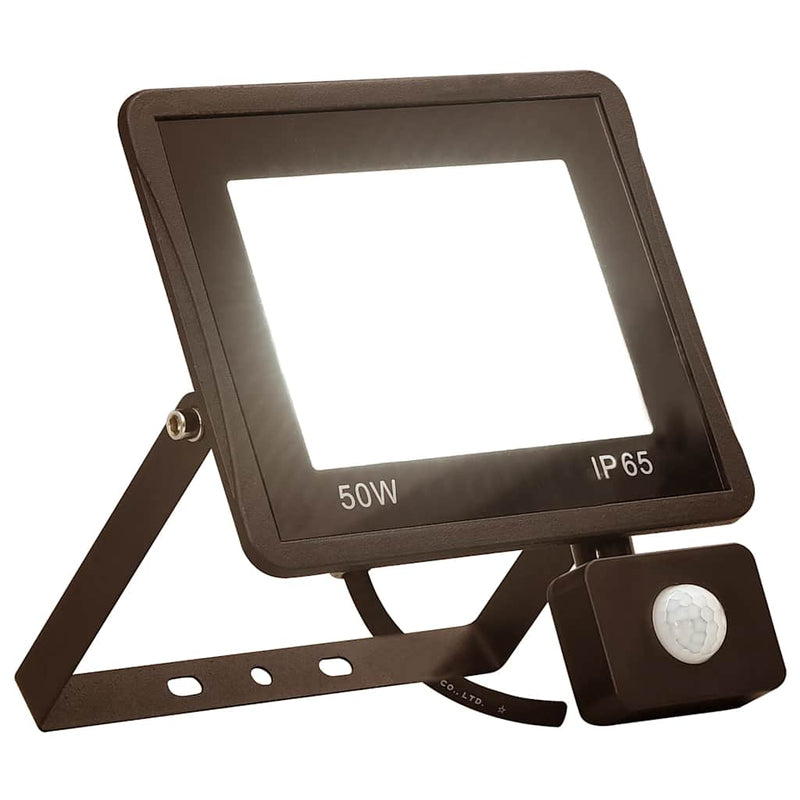 Laden Sie das Bild in Galerie -Viewer, Vidaxl spotlight met sensor led 50 w warmwit