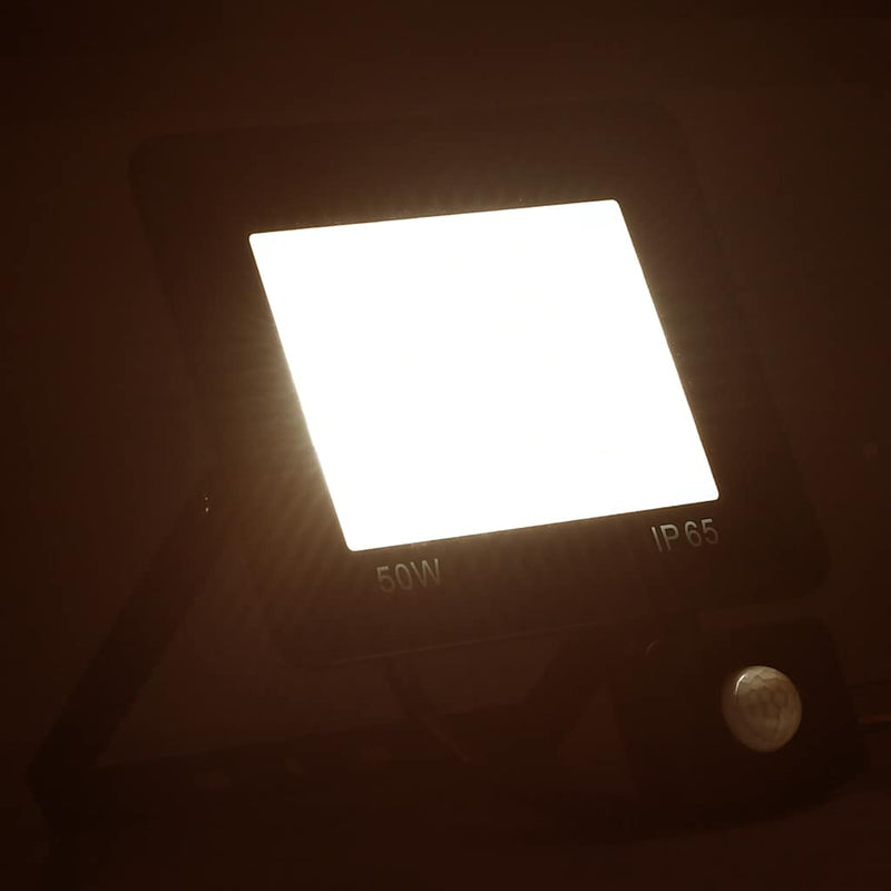 Laden Sie das Bild in Galerie -Viewer, Vidaxl spotlight met sensor led 50 w warmwit