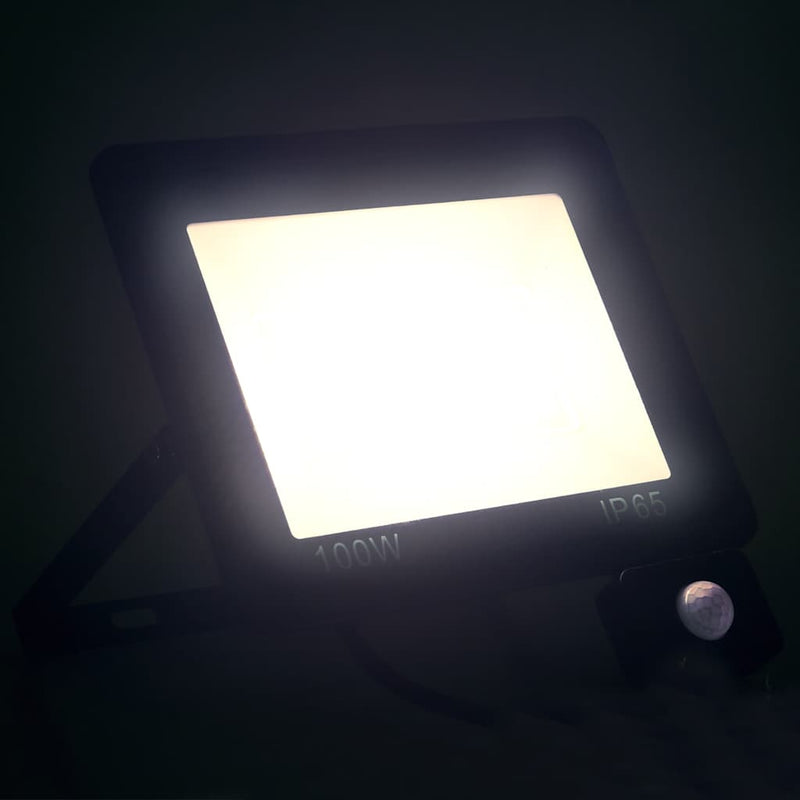 Chargez l'image dans la visionneuse de la galerie, Vidaxl spotlight met sensor led 100 w koudwit