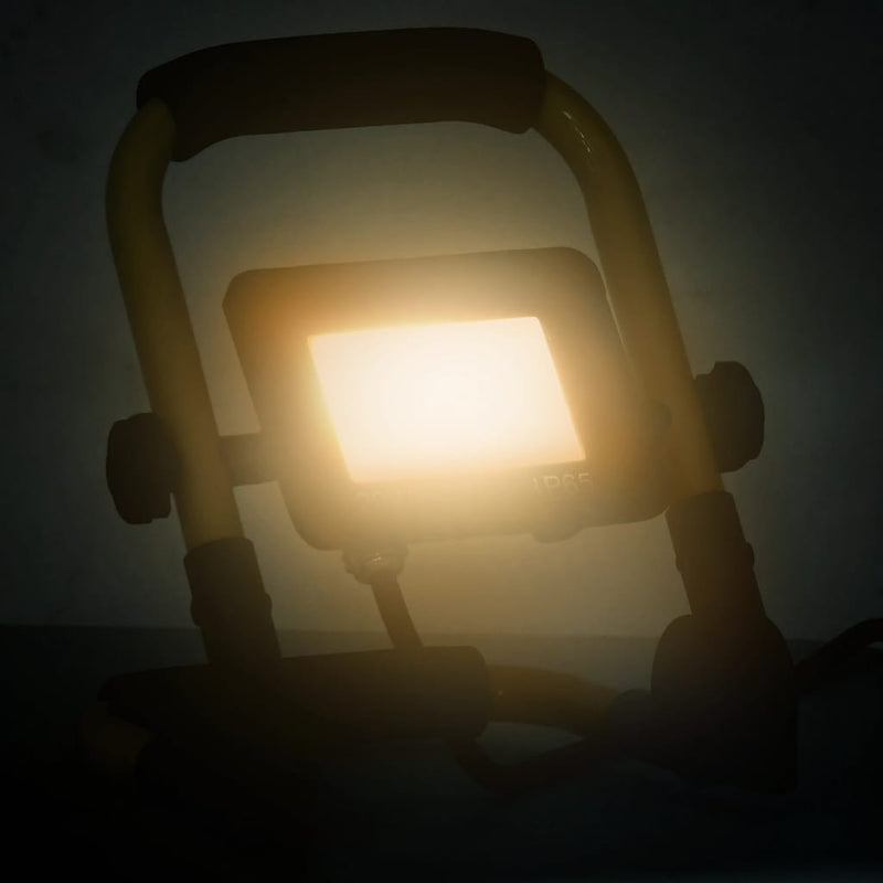 Load image into Gallery viewer, Vidaxl spotlight met handvat led 20 w warmwit