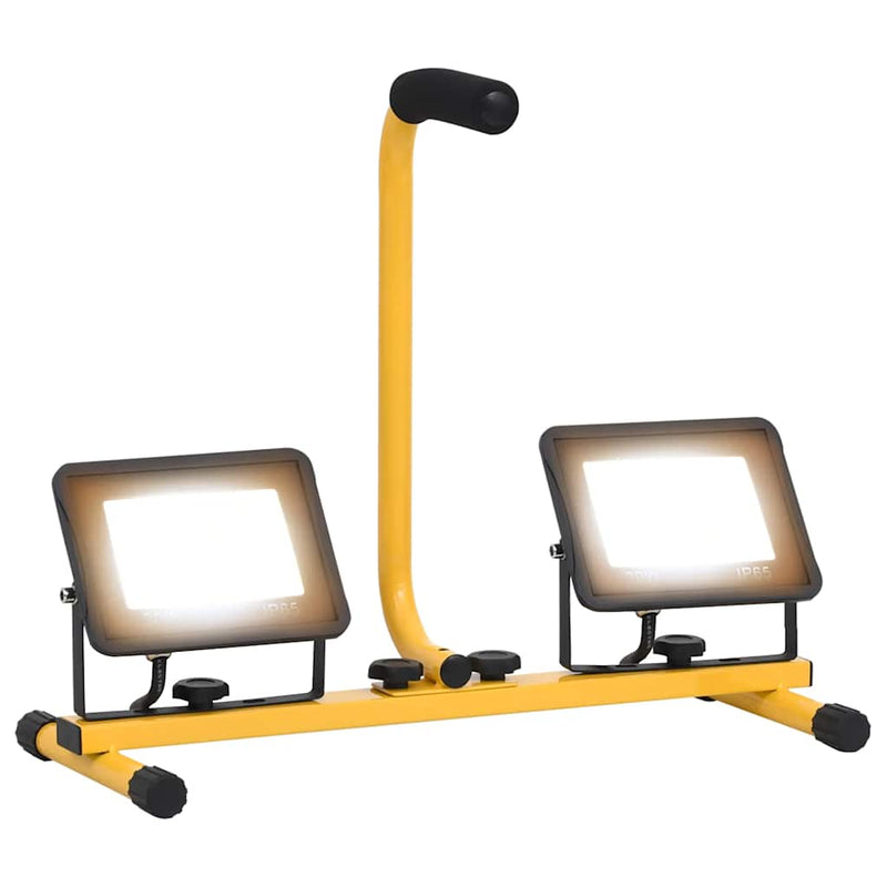 Load image into Gallery viewer, Vidaxl spotlight met handvat led 2x30 w warmwit