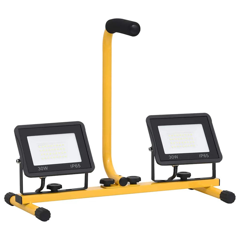 Load image into Gallery viewer, Vidaxl spotlight met handvat led 2x30 w koudwit