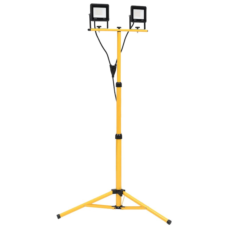 Laden Sie das Bild in Galerie -Viewer, Vidaxl spotlight met statief led 2x20 w warmwit