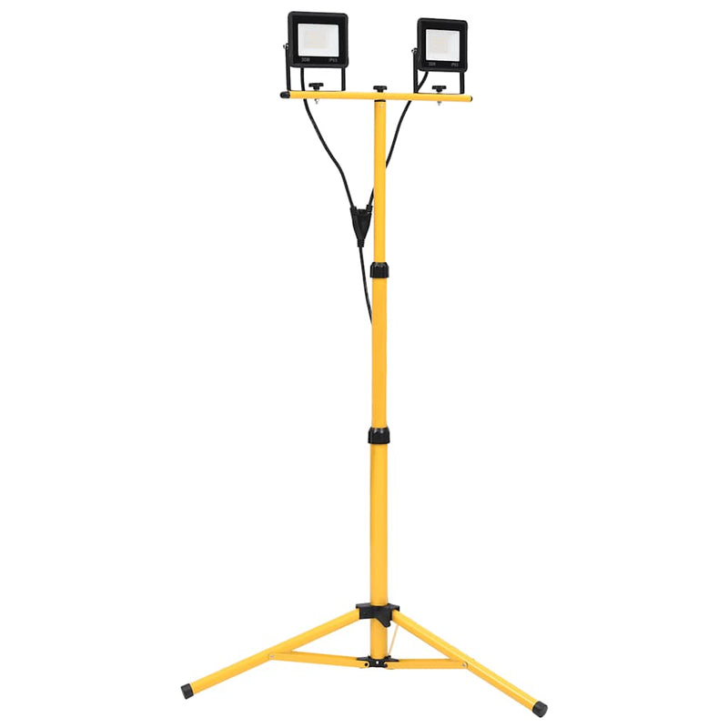 Laden Sie das Bild in Galerie -Viewer, Vidaxl spotlight met statief led 2x30 w koudwit