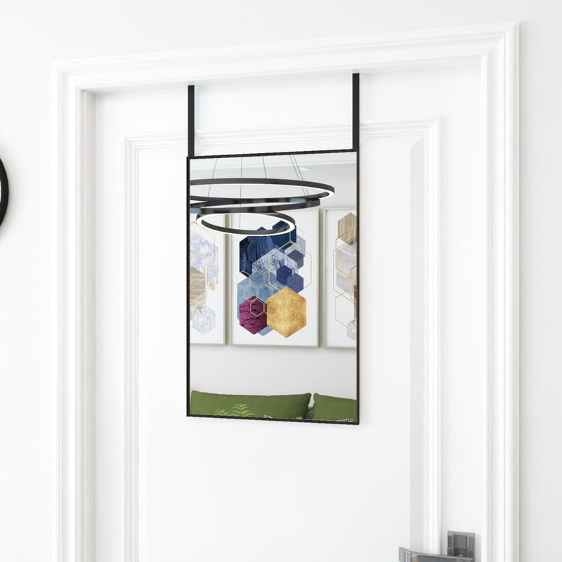 Load image into Gallery viewer, Vidaxl deurspiegel 40x60 cm glas en aluminium zwart