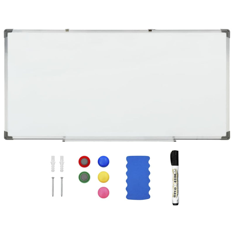 Load image into Gallery viewer, Vidaxl whiteboard magnetisch 110x60 cm staal wit