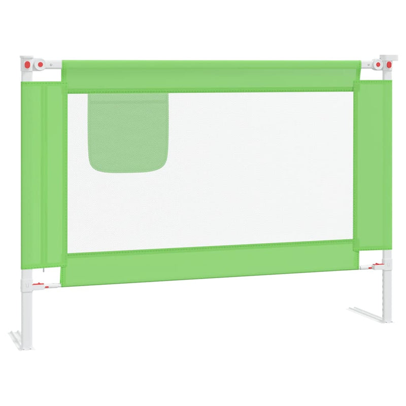 Afbeelding laden in galerijviewer, Vidaxl bedhekje peuter 90x25 cm stof groen