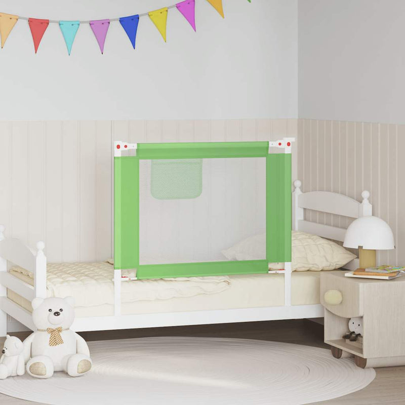 Afbeelding laden in galerijviewer, Vidaxl bedhekje peuter 90x25 cm stof groen