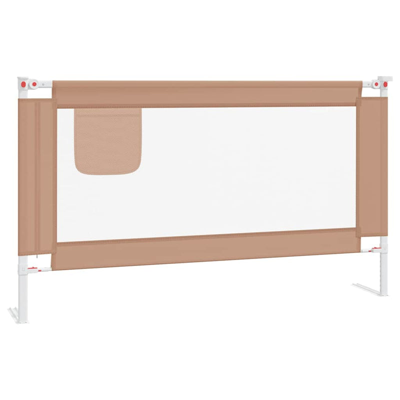 Chargez l'image dans la visionneuse de la galerie, Vidaxl bedhekje peuter 140x25 cm stof taupe