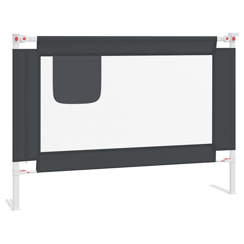 Afbeelding laden in galerijviewer, Vidaxl bedhekje peuter 90x25 cm stof donkergrijs