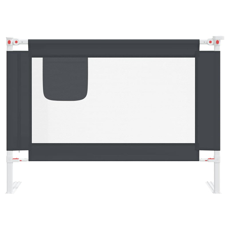 Afbeelding laden in galerijviewer, Vidaxl bedhekje peuter 90x25 cm stof donkergrijs