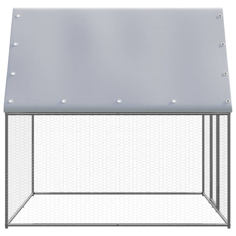 Load image into Gallery viewer, Vidaxl buitenhok voor kippen 2x2x2 m gegalvaniseerd staal