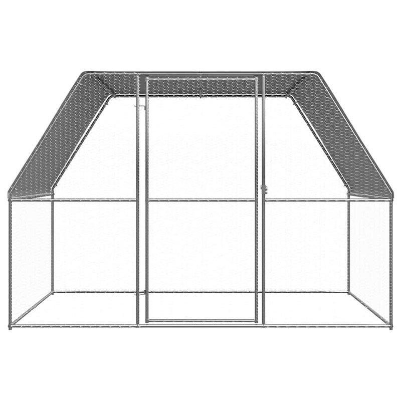 ギャラリービューアに画像をロードする, Vidaxl buitenhok voor kippen 3x2x2 m gegalvaniseerd staal