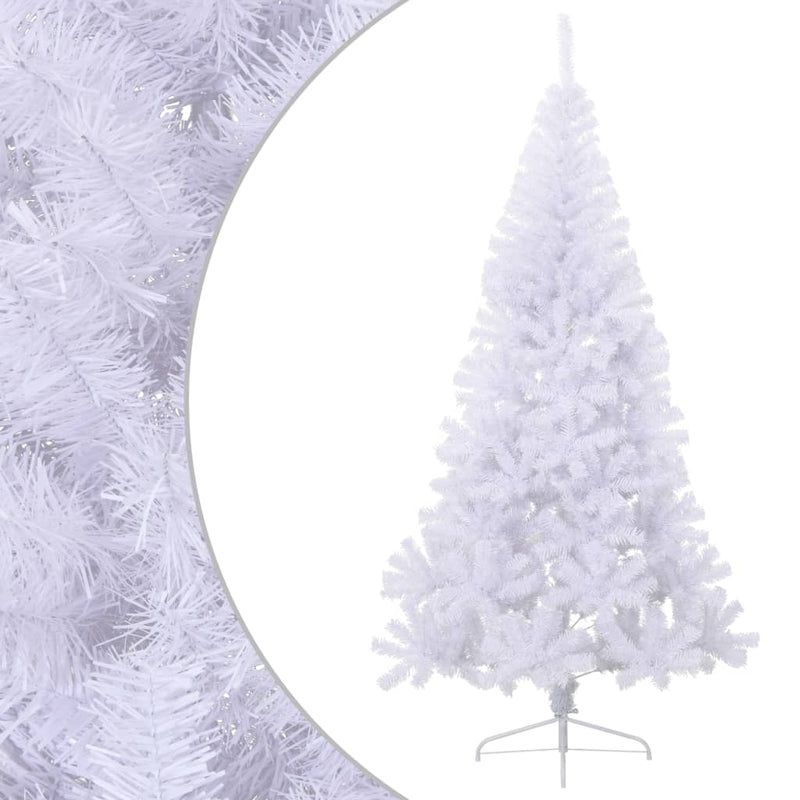 Afbeelding laden in galerijviewer, Vidaxl kunstkerstboom met standaard half 240 cm pvc groen