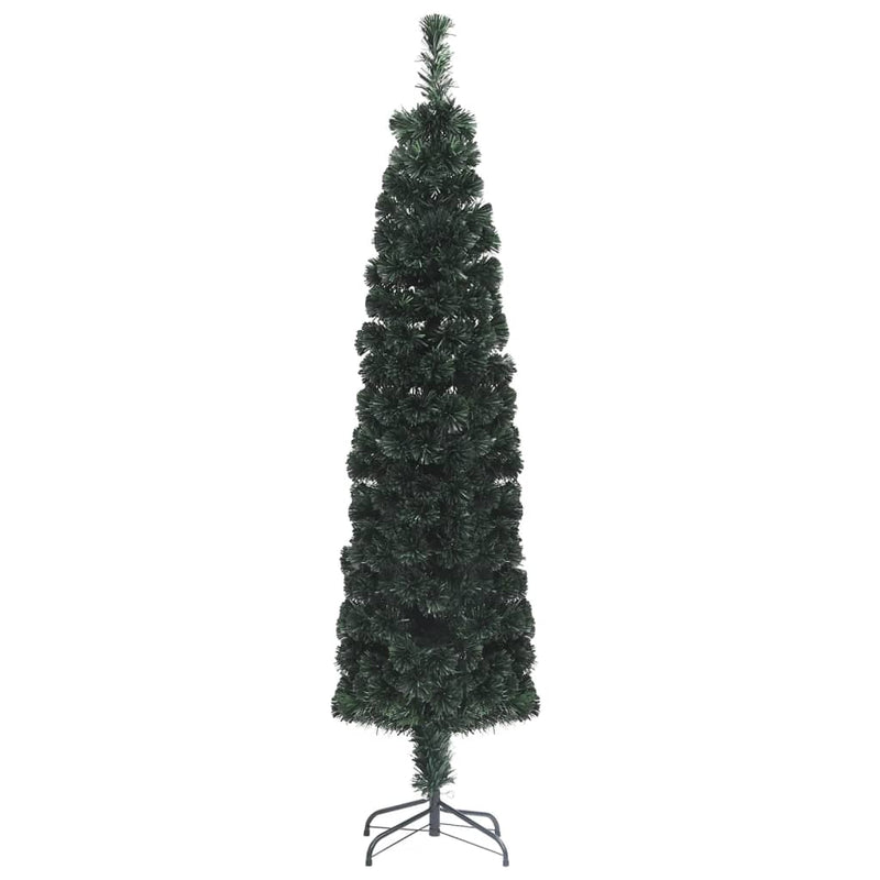Load image into Gallery viewer, Vidaxl kunstkerstboom met standaard smal 150 cm glasvezel