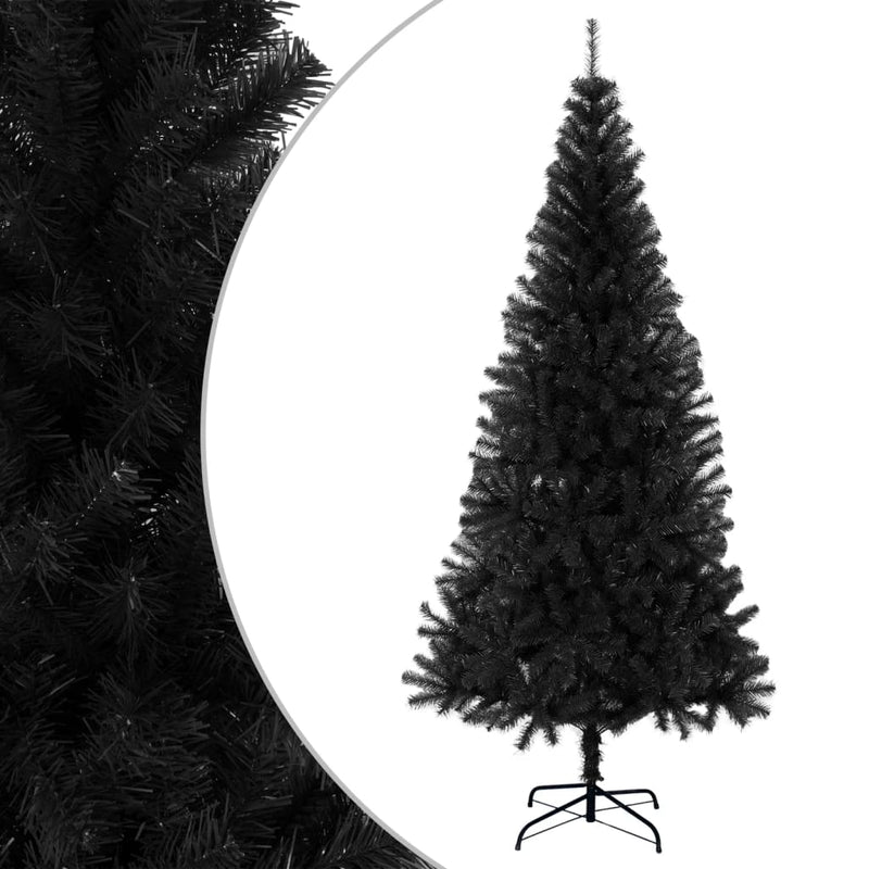 Load image into Gallery viewer, Vidaxl kunstkerstboom met standaard 240 cm pvc zwart