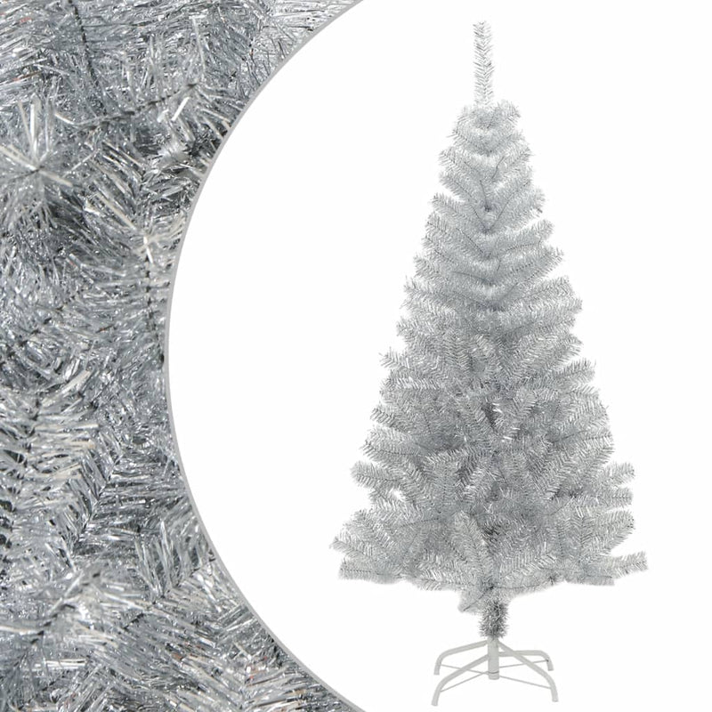 Load image into Gallery viewer, VidaXL Kunstkerstboom met standaard 120 cm PET zilverkleurig