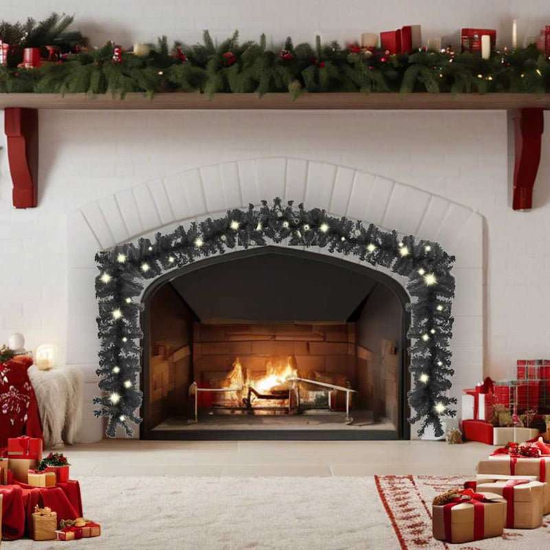 Load image into Gallery viewer, Vidaxl kerstslinger met led-lampjes 20 m zwart