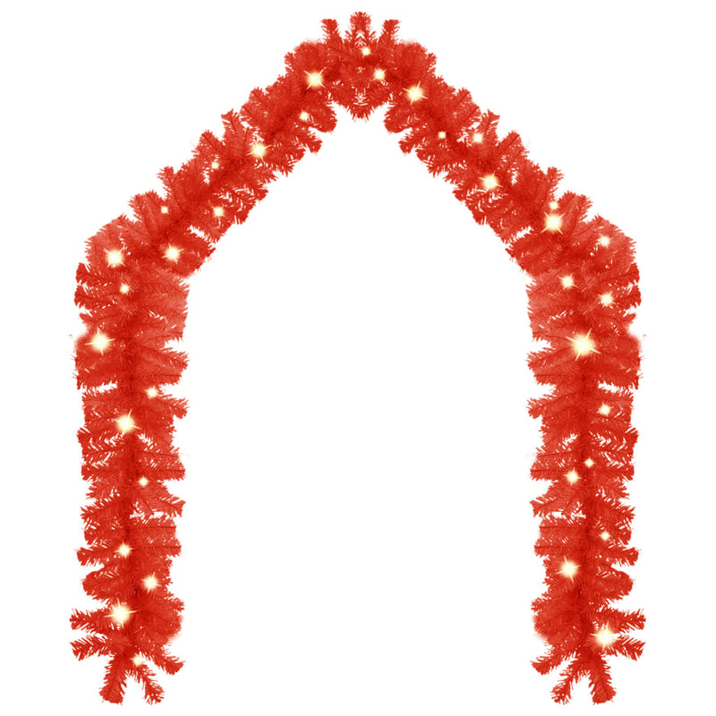 Load image into Gallery viewer, Vidaxl kerstslinger met led-lampjes 5 m rood
