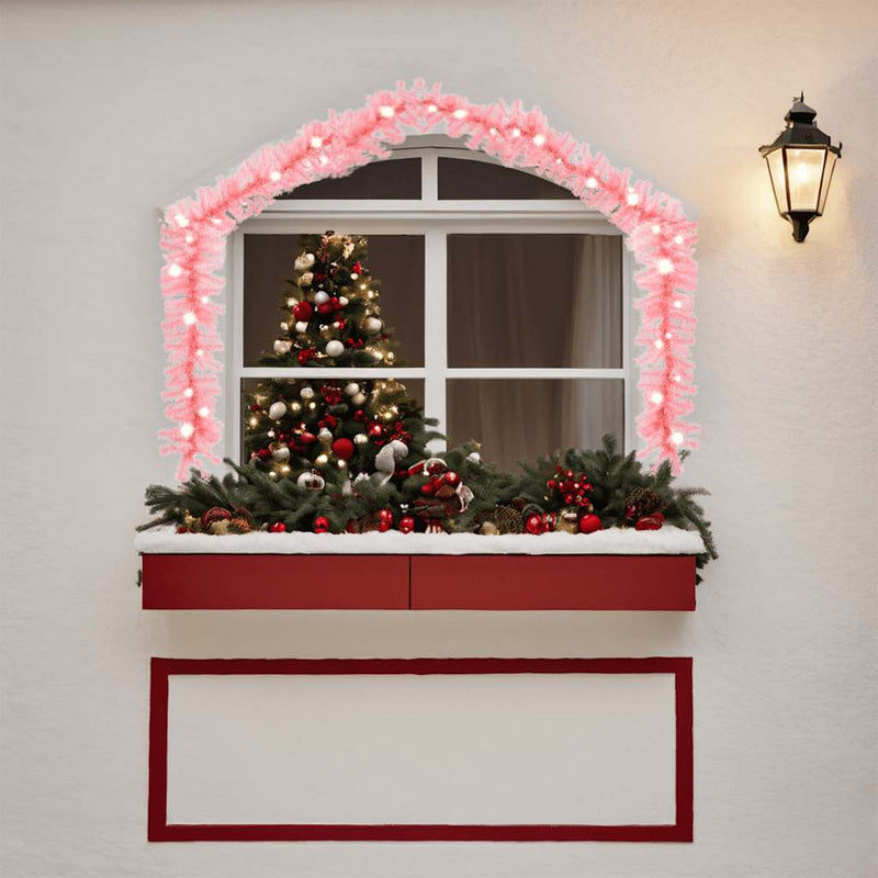 Load image into Gallery viewer, Vidaxl kerstslinger met led-lampjes 10 m roze
