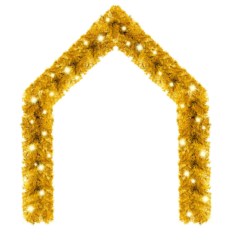 Load image into Gallery viewer, Vidaxl kerstslinger met led-lampjes 5 m goudkleurig