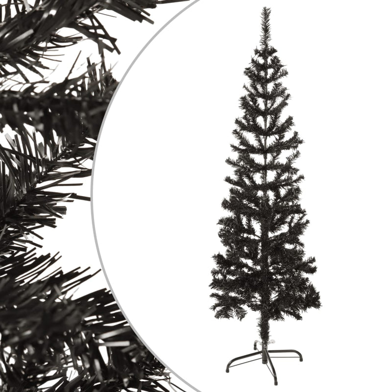 ギャラリービューアに画像をロードする, VidaXL Kerstboom smal 120 cm zwart