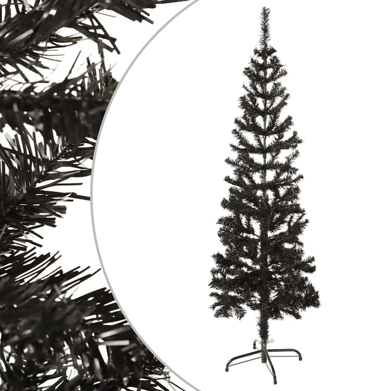 Load image into Gallery viewer, Vidaxl kerstboom smal 150 cm zwart
