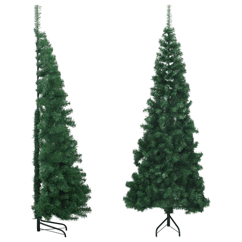 Load image into Gallery viewer, Vidaxl kunstkerstboom hoek 240 cm pvc groen