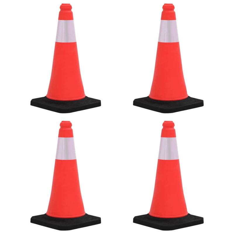 Load image into Gallery viewer, Vidaxl verkeerskegels met zware basis 4 st reflecterend 50 cm