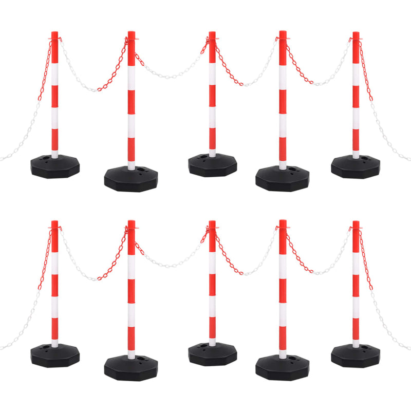 Load image into Gallery viewer, Vidaxl kettingpalenset met kunststof ketting 10 m