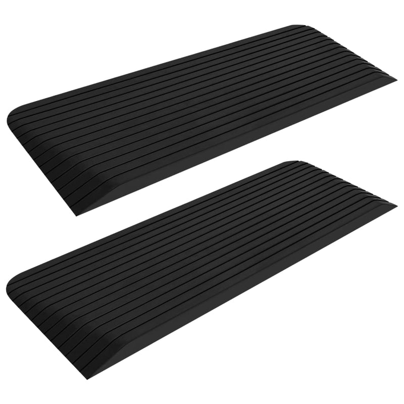 Load image into Gallery viewer, Vidaxl drempelhulpen 2 st 110x41x5 cm rubber
