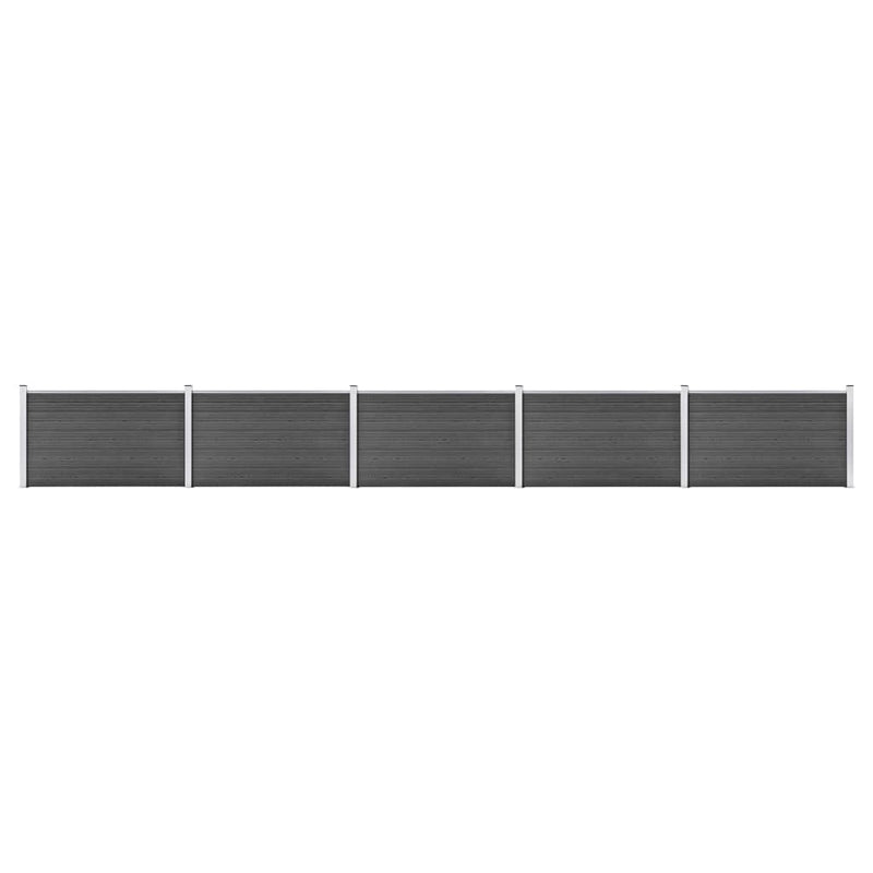 Load image into Gallery viewer, VidaXL Schuttingpanelenset 872x105 cm HKC zwart