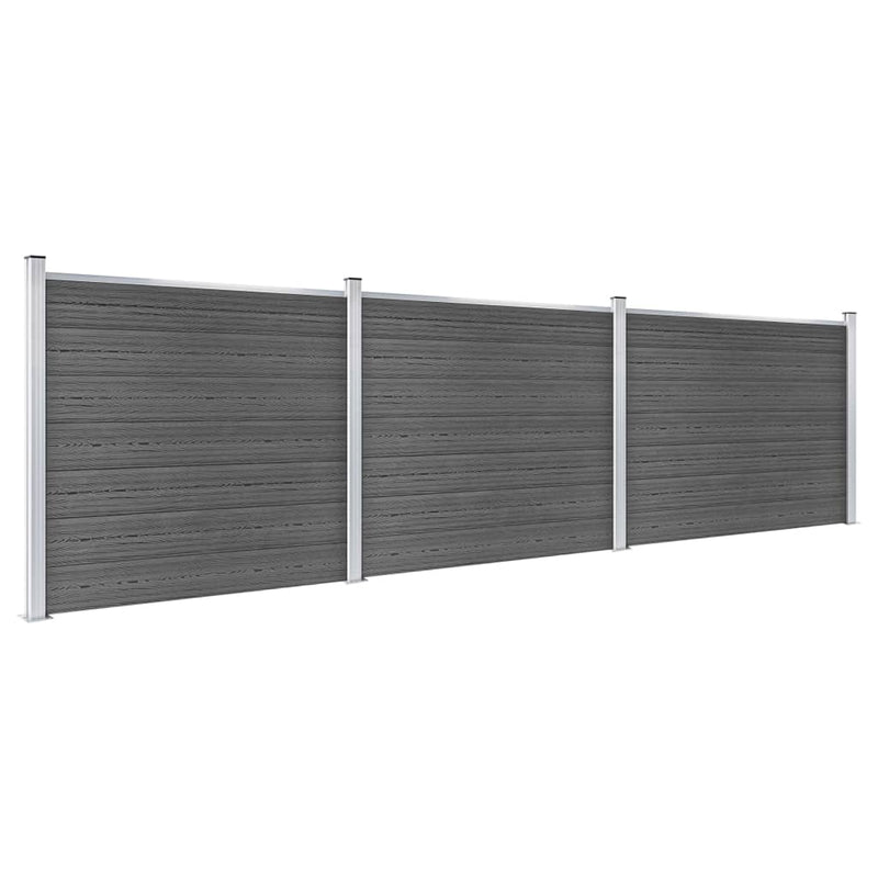 Load image into Gallery viewer, VidaXL Schuttingpanelenset 526x146 cm HKC zwart