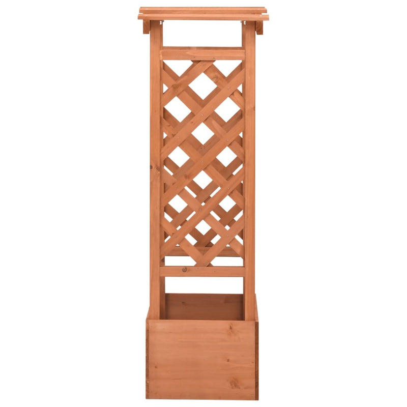 Load image into Gallery viewer, Vidaxl latwerkplantenbak met boog 49x39x117 cm vurenhout