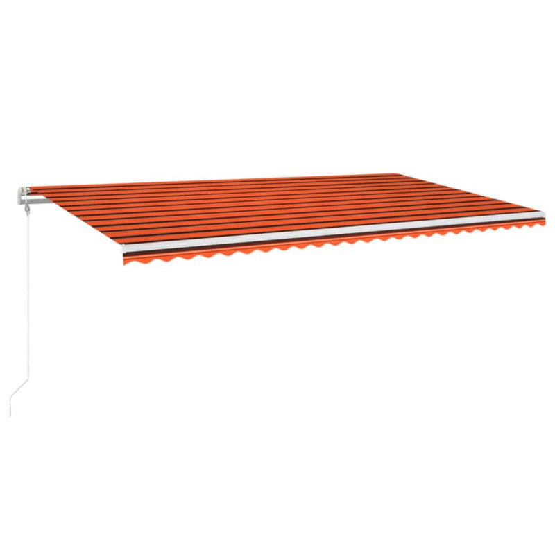 Load image into Gallery viewer, VidaXL Luifel automatisch uittrekbaar 600x350 cm oranje en bruin