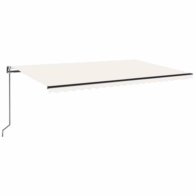Load image into Gallery viewer, VidaXL Luifel automatisch met LED en windsensor 500x350 cm crèmekleur