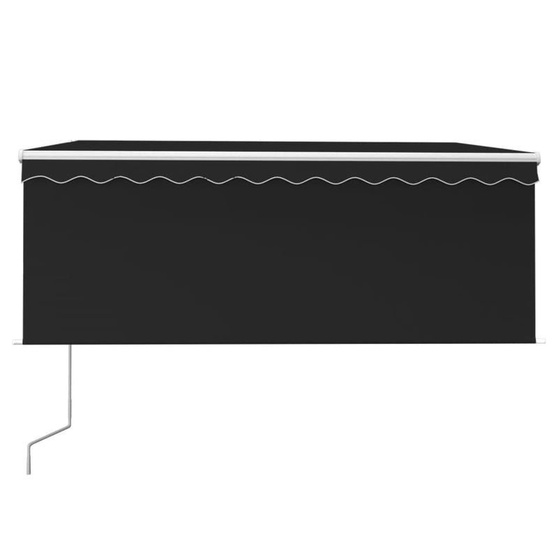 Load image into Gallery viewer, VidaXL Luifel met rolgordijn, LED en windsensor 3,5x2,5 m antraciet