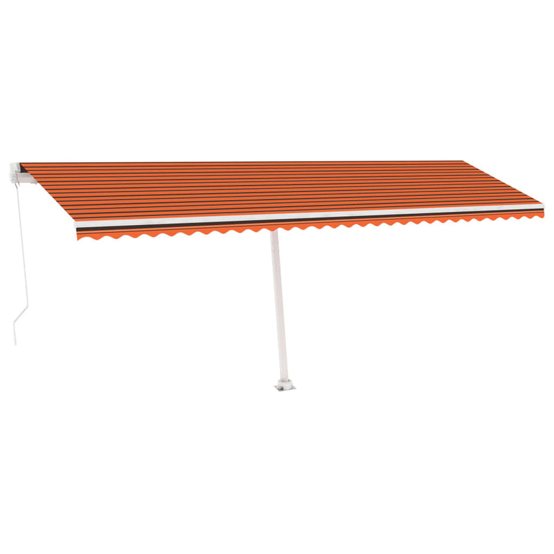 Load image into Gallery viewer, VidaXL Luifel vrijstaand handmatig uittrekbaar 600x350 cm oranje bruin