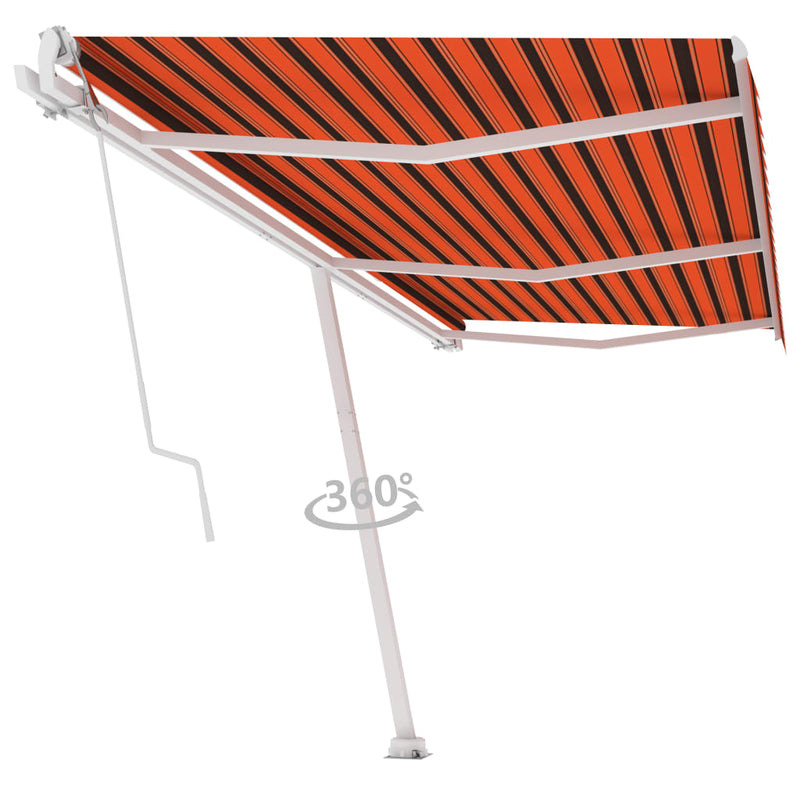 Load image into Gallery viewer, VidaXL Luifel vrijstaand automatisch 600x350 cm oranje en bruin