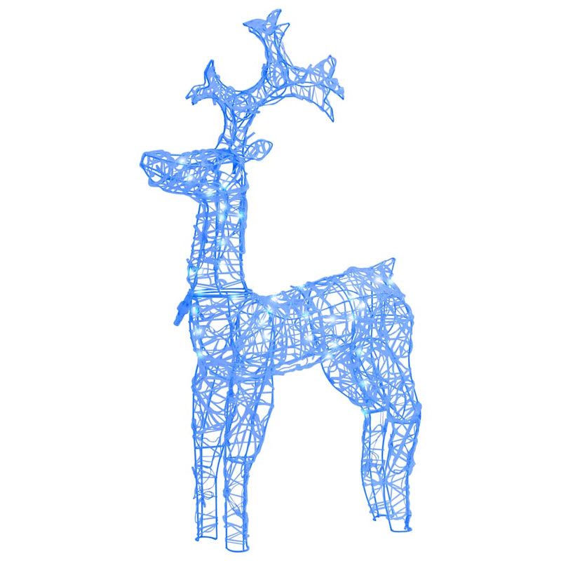 Load image into Gallery viewer, Vidaxl kerstversiering rendier 90 led's 60x16x100 cm acryl