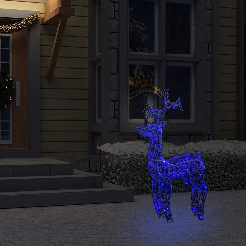 Load image into Gallery viewer, Vidaxl kerstversiering rendier 90 led's 60x16x100 cm acryl
