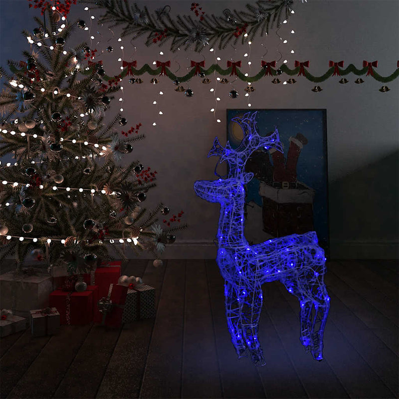 Load image into Gallery viewer, Vidaxl kerstversiering rendier 90 led's 60x16x100 cm acryl