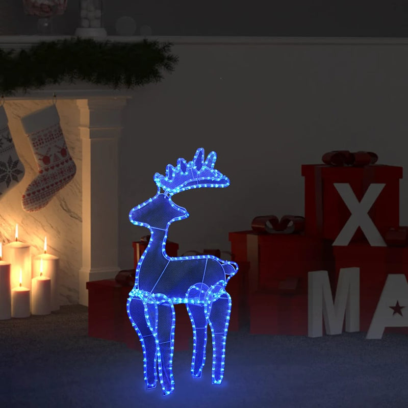 Load image into Gallery viewer, Vidaxl kerstversiering rendier met mesh 306 led's 60x24x89 cm