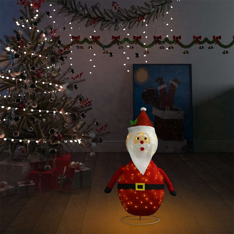 Load image into Gallery viewer, Vidaxl kerstman decoratief led 60 cm luxe stof
