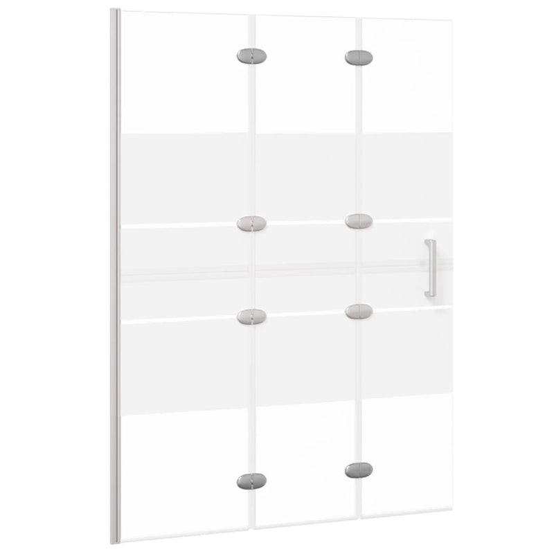 Load image into Gallery viewer, Vidaxl douchewand inklapbaar 100x140 cm esg wit
