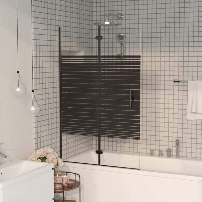 Load image into Gallery viewer, Vidaxl douchewand inklapbaar 80x140 cm zwart