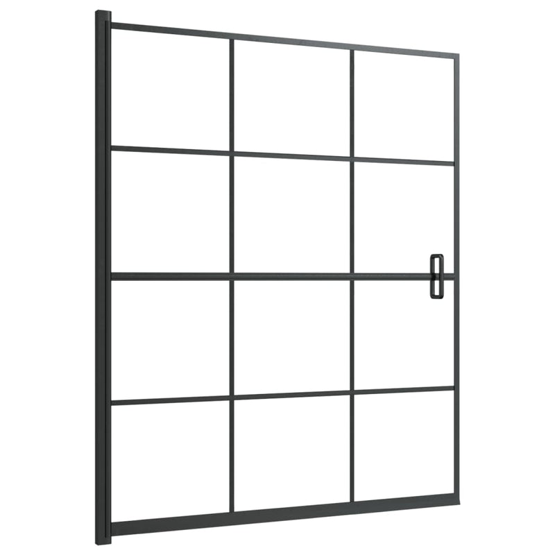 Load image into Gallery viewer, Vidaxl douchewand 116x140 cm esg zwart