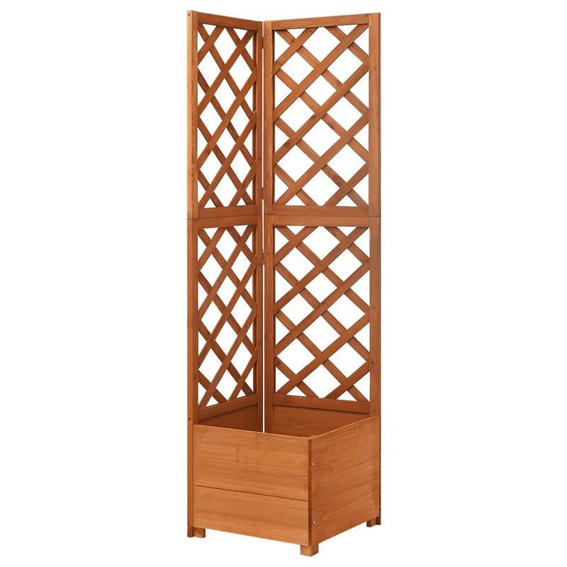 Load image into Gallery viewer, Vidaxl latwerkplantenbak hoekmodel 40x40x150 cm massief vurenhout