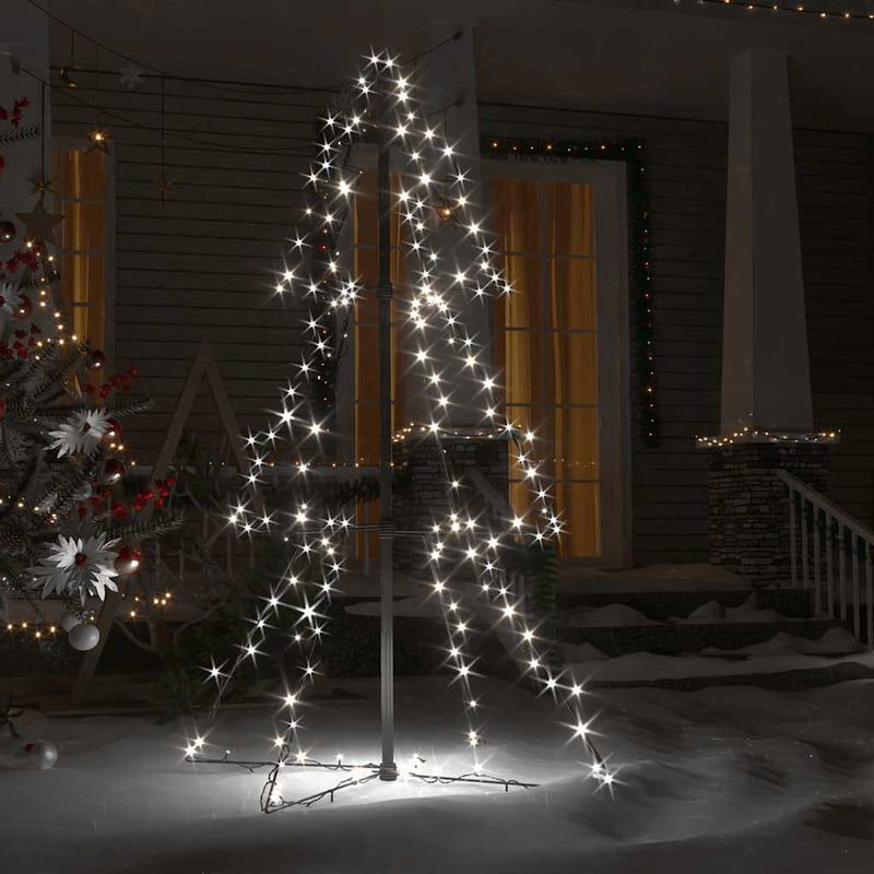 Load image into Gallery viewer, Vidaxl kegelkerstboom 160 led's binnen en buiten 78x120 cm